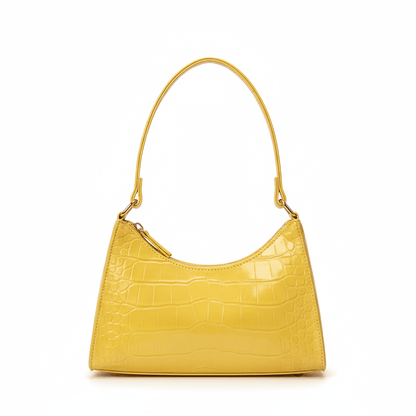 Bolso de Hombro para Mujer con Textura de Cocodrilo Modelo Rouge