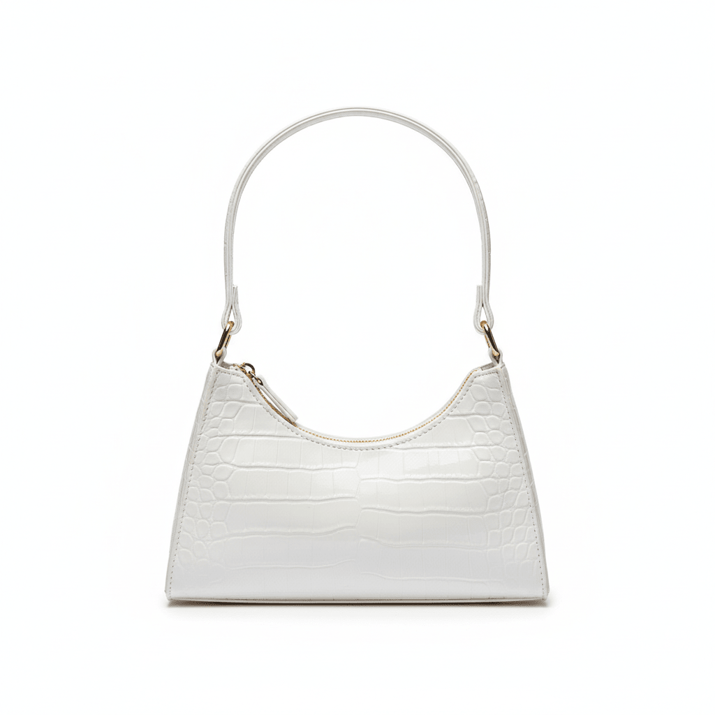 Bolso de Hombro para Mujer con Textura de Cocodrilo Modelo Rouge