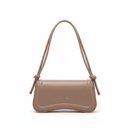 Bolso de Hombro Minimalista para Mujer con Asa de Nudos Modelo Élégance Noire