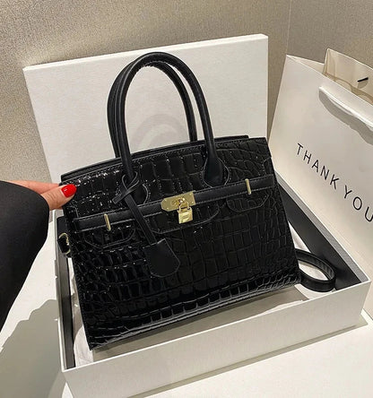 Bolso de Mujer en Piel Sintética Textura Croco Modelo Blinkin