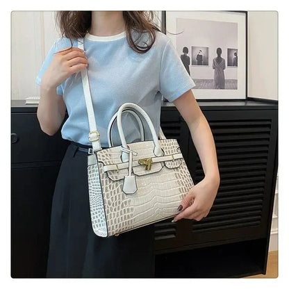 Bolso de Mujer en Piel Sintética Textura Croco Modelo Blinkin